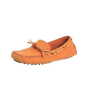 Cole Haan Orange Suede Loafers with Nike Air Technology